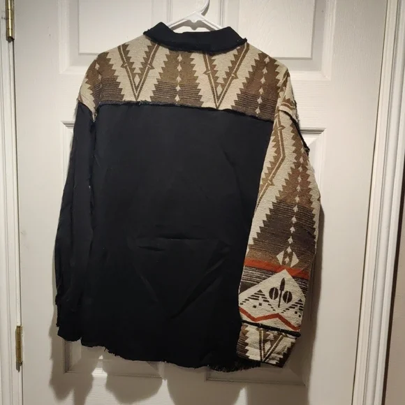 Chic Multicolor Patterned Jacket - Picture 4 of 4